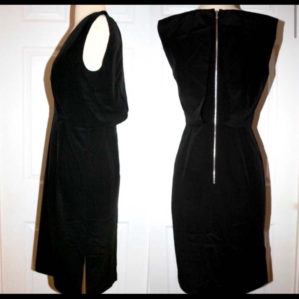 JCrew e9824 silk midi sheath dress 00 bnwt - Picture 3 of 9